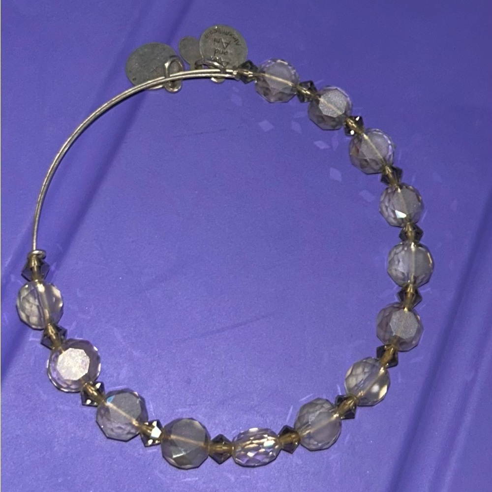 Alex & Ani Clear/Grey Bead Bracelet